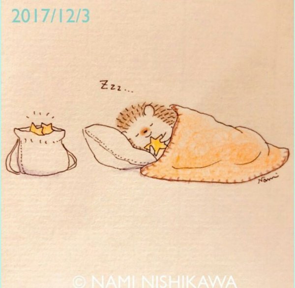 Сон ежика иллюстрации