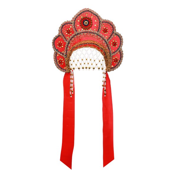 Русский народный костюм с кокошником рисунок