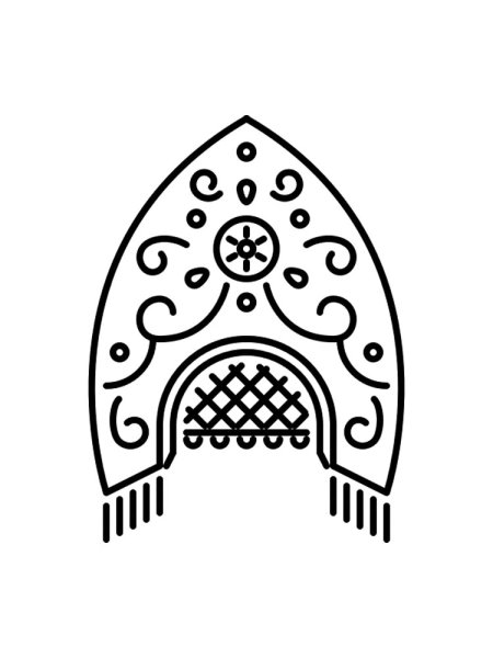 Кокошник вектор