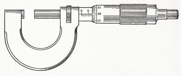 Микрометр с нониусом измерение