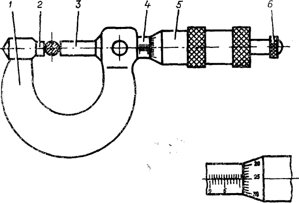 Микрометр электронный чертеж