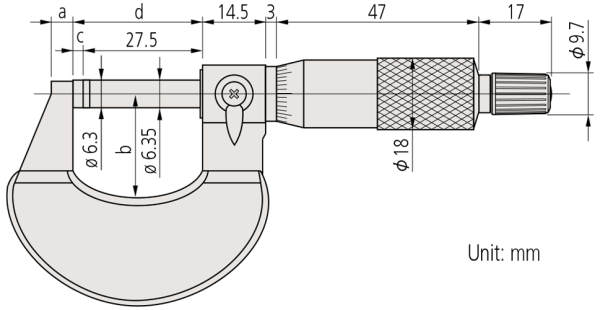 Измерительный инструмент микрометр схема