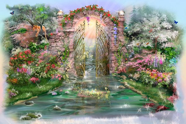 Райские кущи садов картина