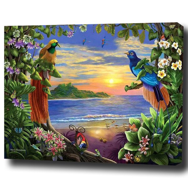 Картина по номерам Райские птицы