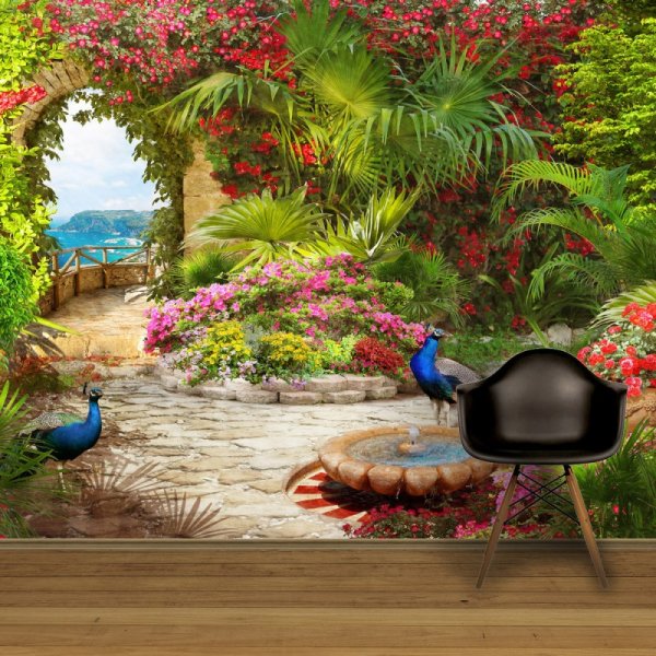 Картина фреска Райский сад