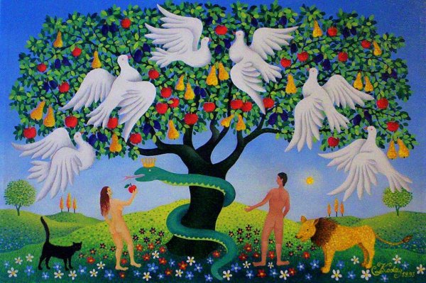 Древо жизни и Древо познания адам и ева