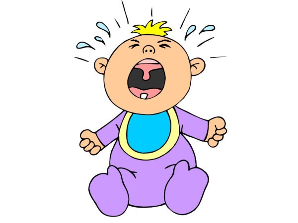 Нарисовать ребенок плачет