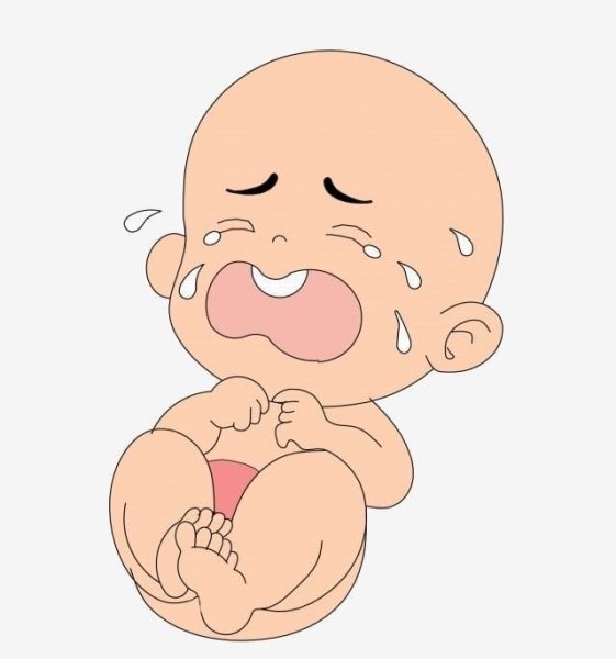 Плачущий ребенок мультяшный