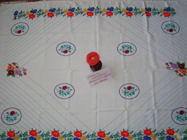 Скатерть с едой