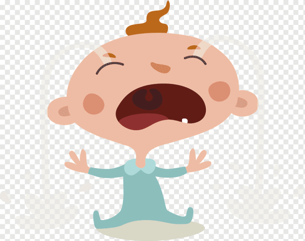 Плачущий ребенок мультяшный