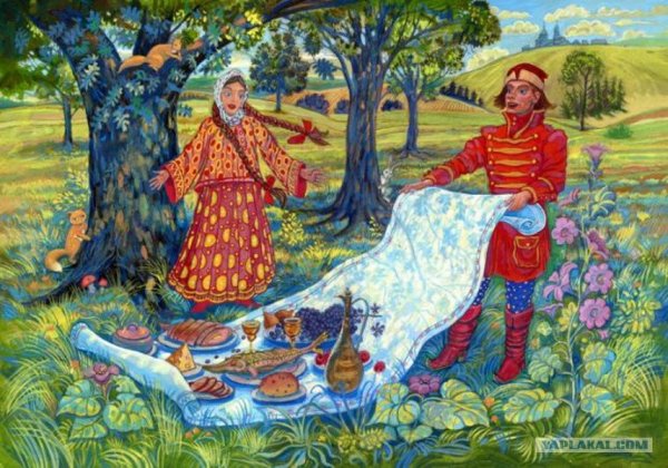 Стол на Масленицу рисунок