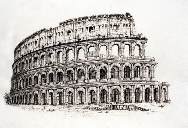 Собор Святого Петра в Ватикане рисунок