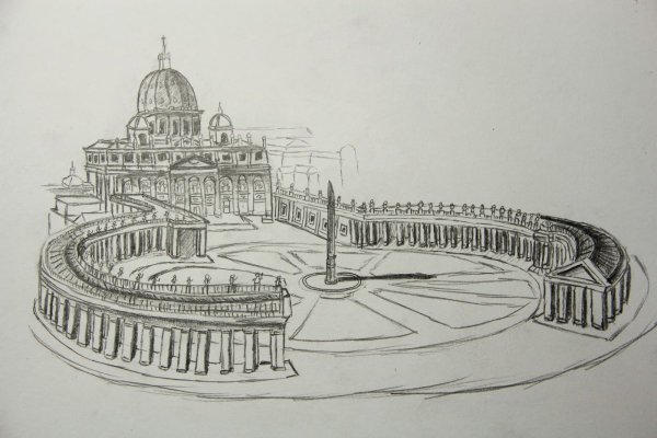 Колизей в древнем Риме рисунок