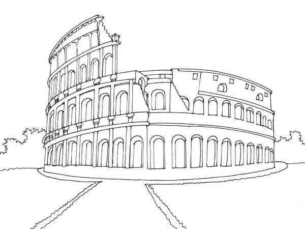 Колизей в Риме скетч
