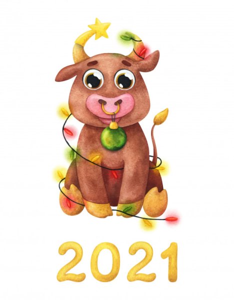 Новый год 2021 год быка