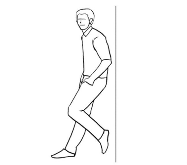 Стоящий человек рисунок