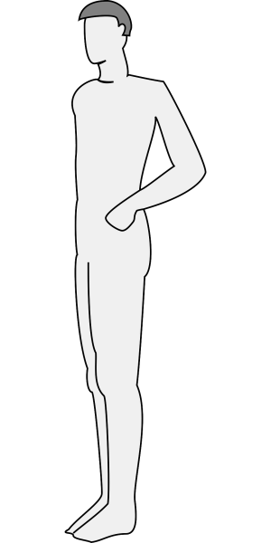 Мужчина стоя рисунок