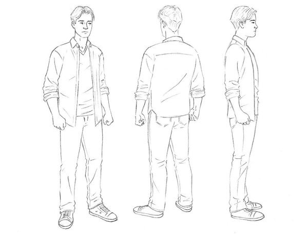 Рисунок человека в полный рост