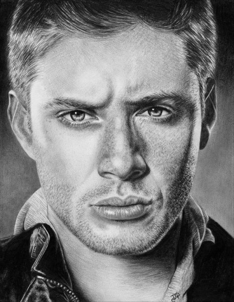 Пол Уокер рисунок карандашом