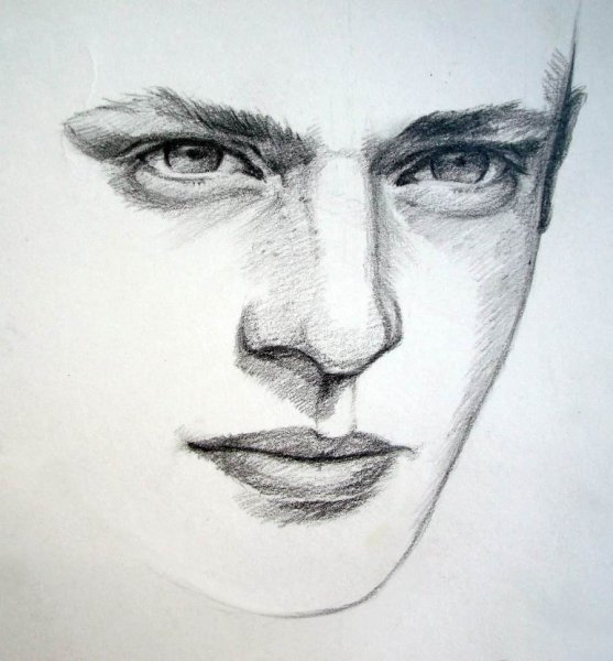 Мужской портрет карандашом