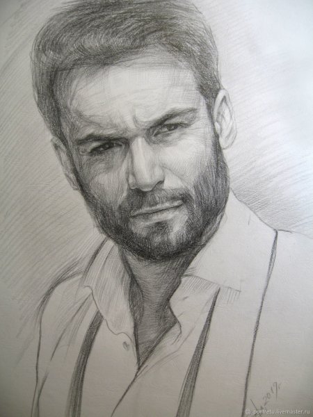 Наброски головы мужчины