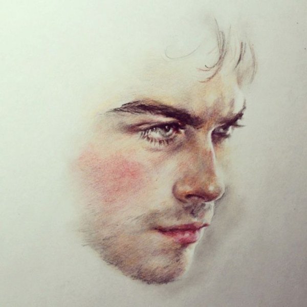 Портрет мужчины карандашом