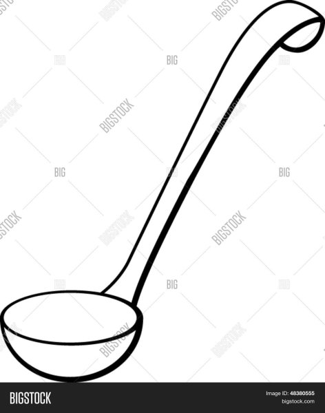 Половник раскраска для детей