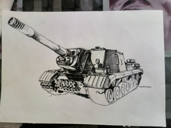 ИСУ 152 рисунок карандашом сбоку