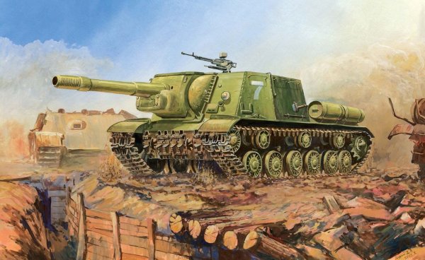 Танк ИСУ 152 зверобой СССР