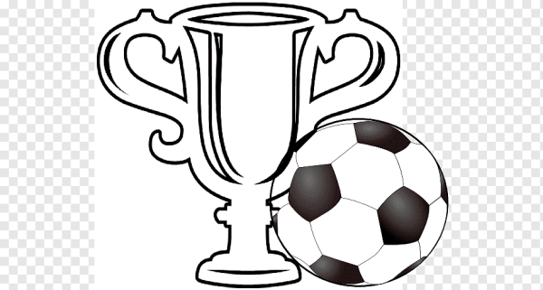 Кубок раскраска для детей