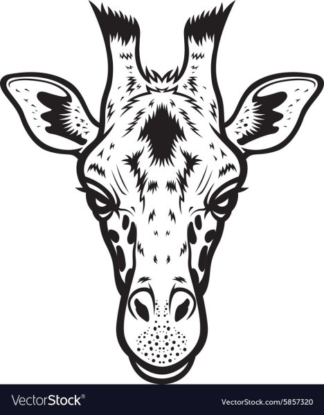 Маска голова жирафа