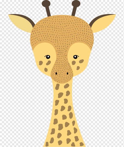 Жираф раскраска голова
