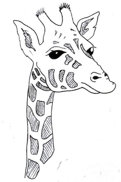 Маска голова жирафа