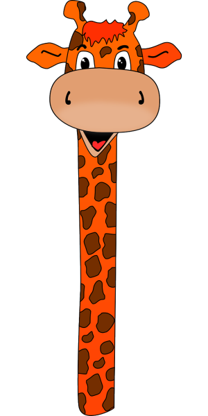 Маска голова жирафа