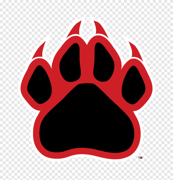 Отпечаток лапы с когтями