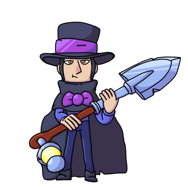 Мортис из БРАВЛ старс раскраска