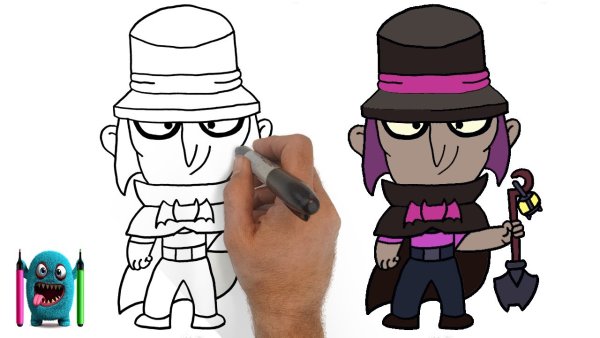 Раскраски Браво старс коварный Мортис