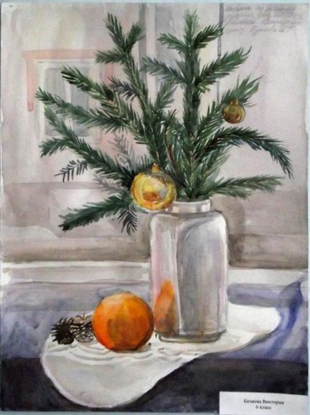 Мумолина Ольга. Зимний натюрморт
