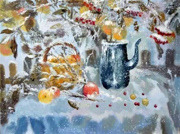 Новогодний натюрморт на окне