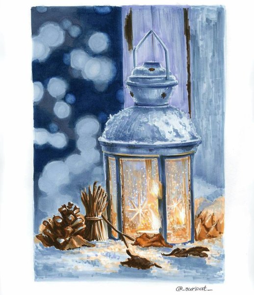 Новогодний натюрморт на окне