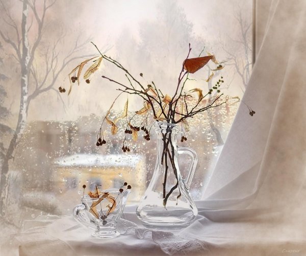 Мумолина Ольга Геннадьевна зимний натюрморт