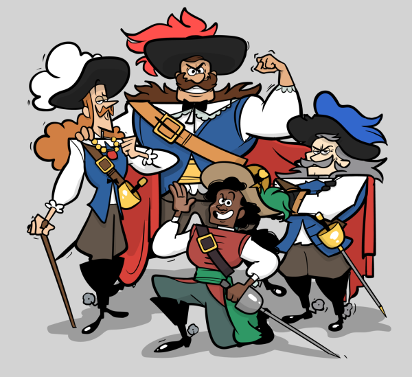 Украсить помещение в стиле трех мушкетеров