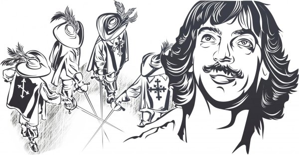 Мушкетеры карикатура