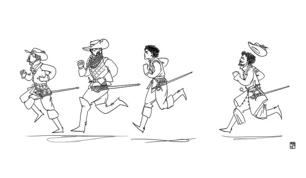 Мушкетер рисунок