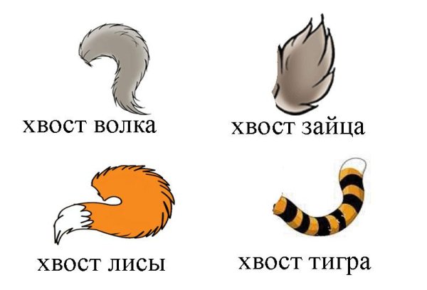 Хвосты животных для детей