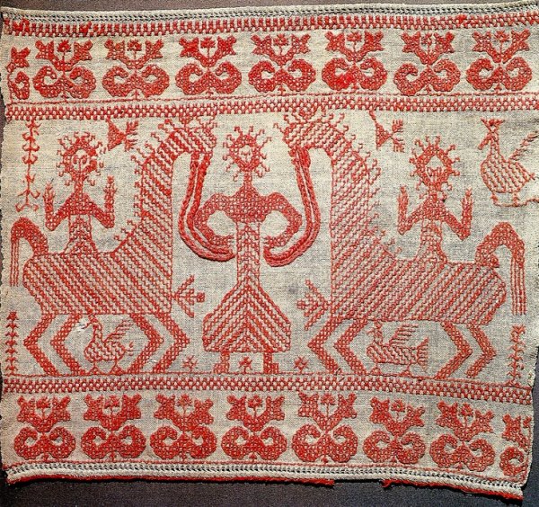 Народный национальный рушник орнамент