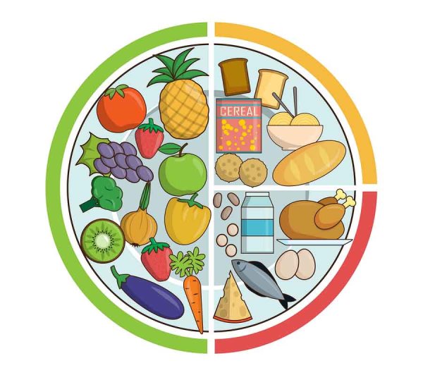 Обед иллюстрация