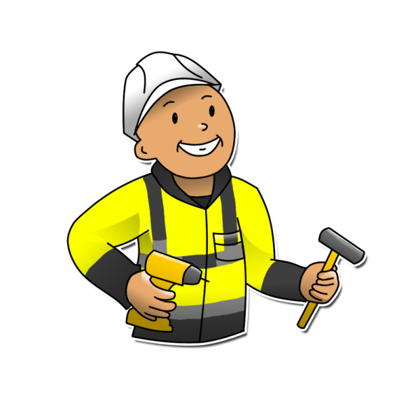 Строитель мультяшный