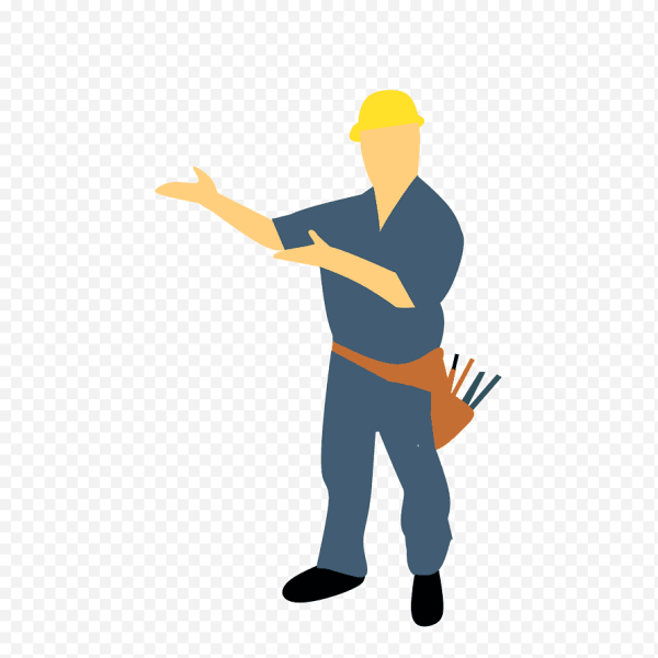 Строитель без фона