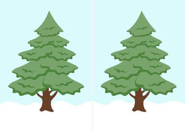 Ель рисунок для детей